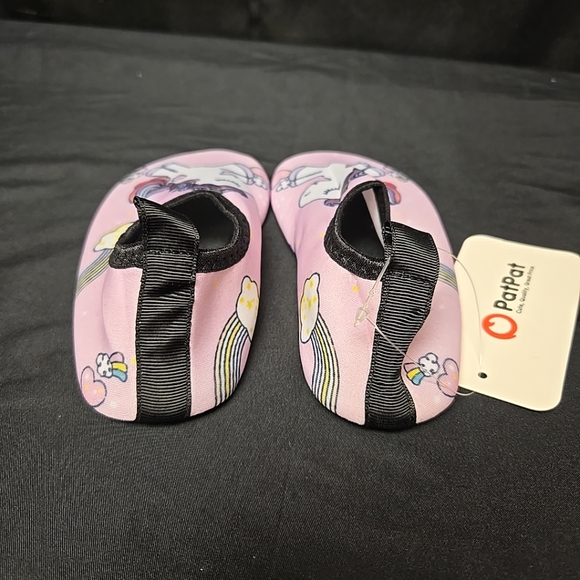 Size 8.5 US Toddler Girl Unicorn Water Shoes Pink & Black By PatPat - Picture 5 of 8
